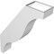 Ekena Millwork 5 1/2-in. W x 20-in. D x 28-in. H Funston Architectural Grade PVC Knee Brace BRCP055X20X28FST - alternate 6